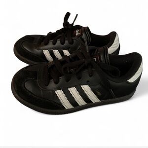 Adidas Kids Black and White Samba Sneakers
